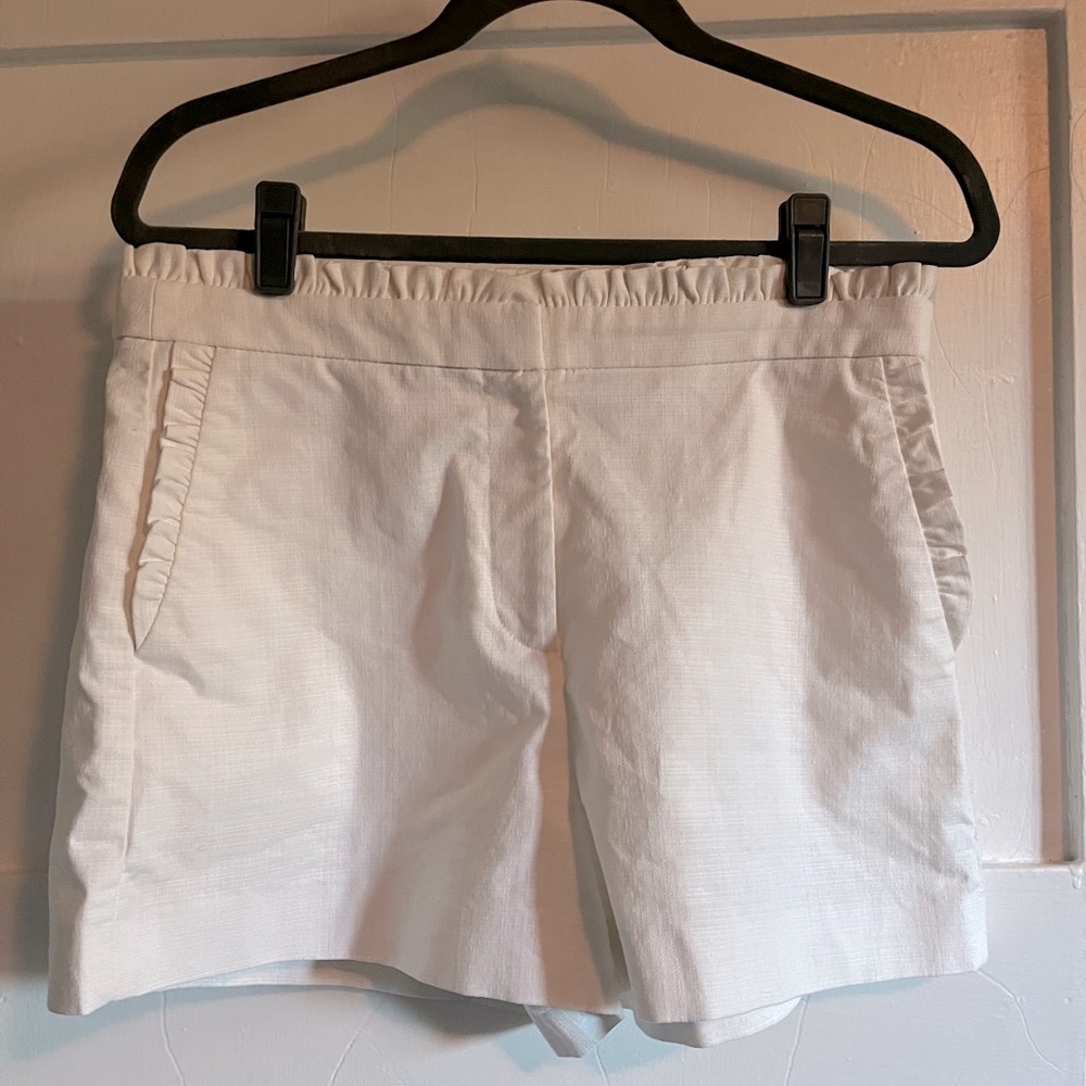 High waist ruffle J Crew shorts